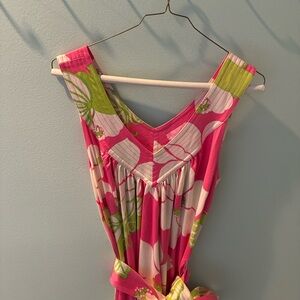 Lilly Pulitzer size medium sleeveless jersey knit dress with belt